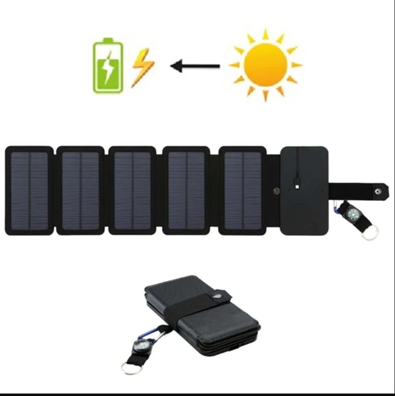 Mobile devices USB port outdoor multifunctional portable solar charging panel