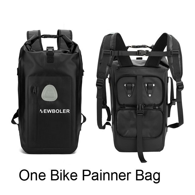3 in1 Bicycle Pannier Bag 20L Backpack Bike Carrier Bag PVC Waterproof Reflective Shoulder Speed Cycling Luggag Bag
