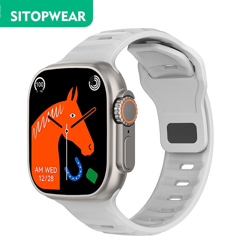 2023 NEW Smart Watch Ultra Men Women Smartwatch Bluetooth Calls Temperature Measuring Health Monitoring Wireless Charging 49mm