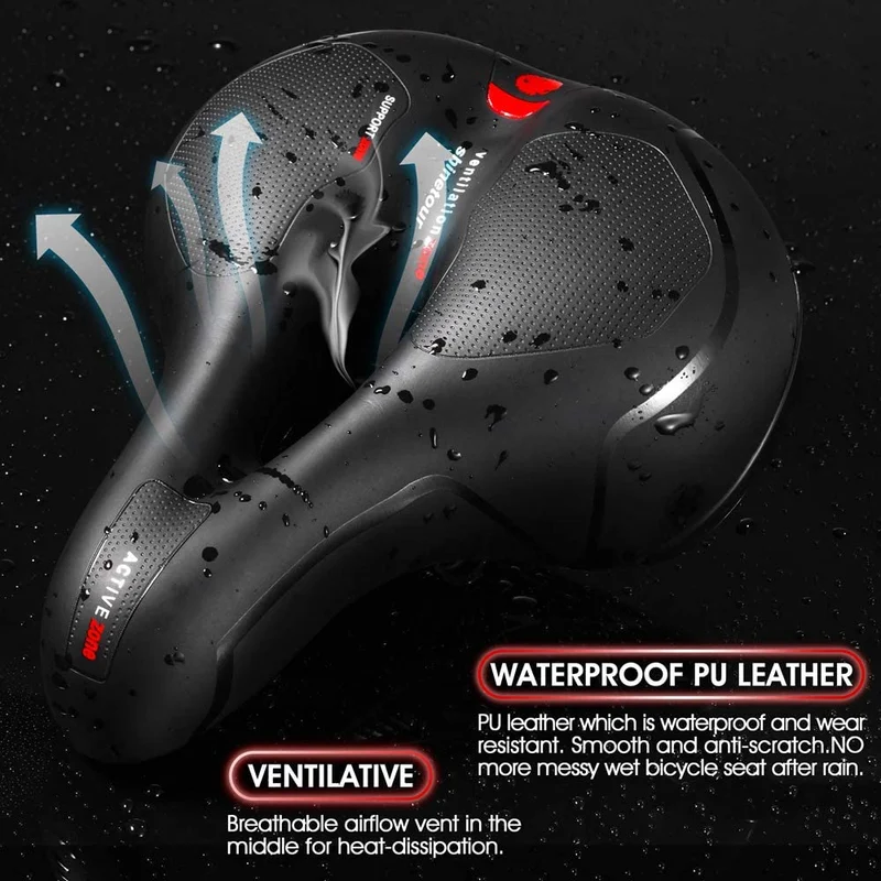 Extra Wide Comfort Bicycle Saddle