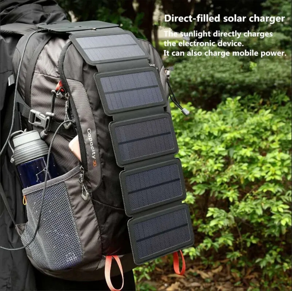 Mobile devices USB port outdoor multifunctional portable solar charging panel